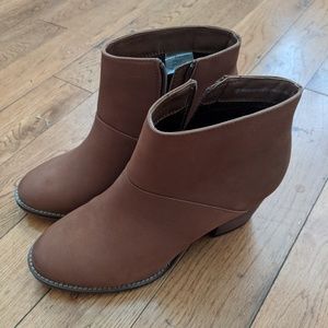 Tan Suede Booties Boot